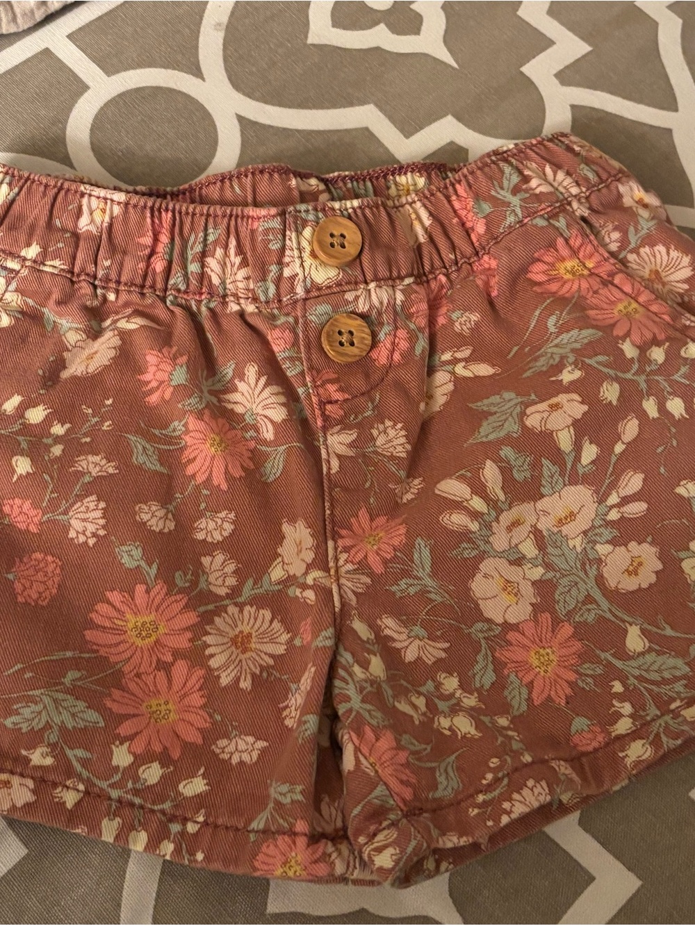 OshKosh B'gosh Rust Floral Girls' Shorts